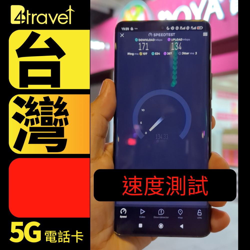 B4travel 台灣 4日 6GB 5G 無限上網數據卡