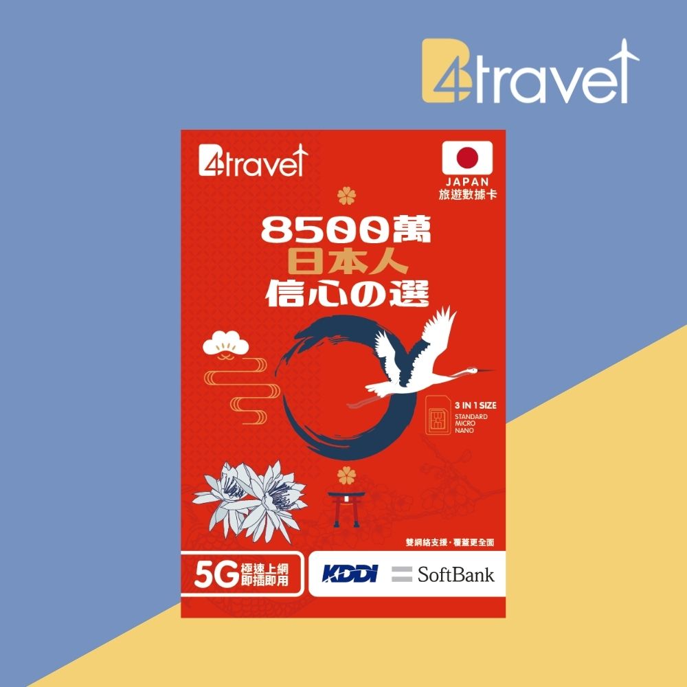 B4travel 日本 15日 15GB 5G 無限上網卡