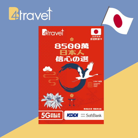 B4travel 日本 13日 15GB 5G 無限上網卡