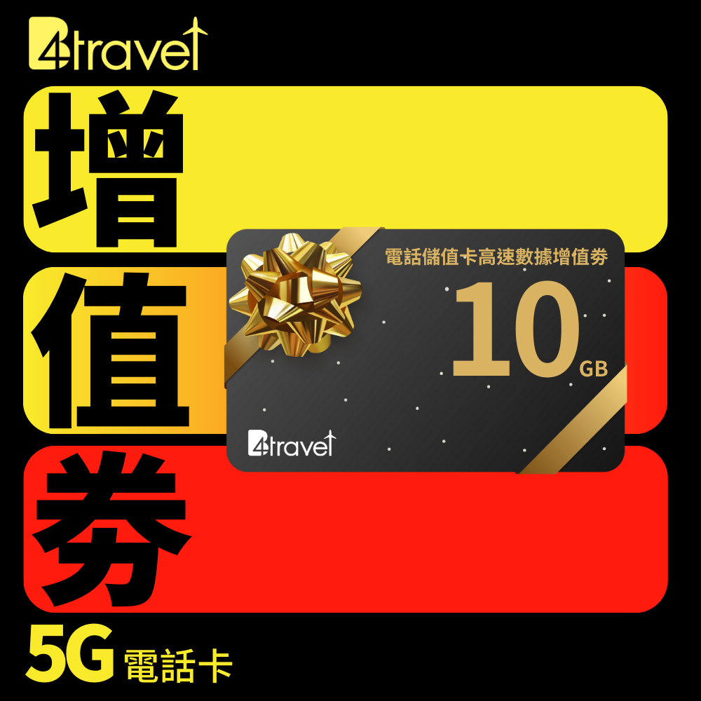 B4travel 電話儲值卡高速數據增值劵