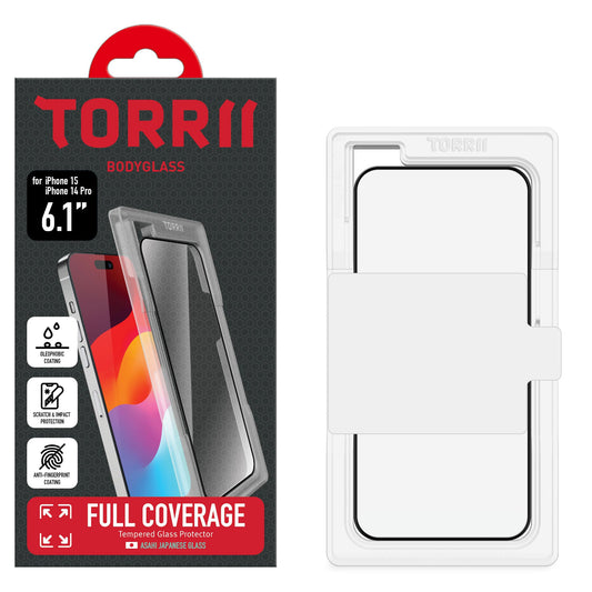 Torrii BODYGLASS 全覆蓋玻璃保護貼 for iPhone 15