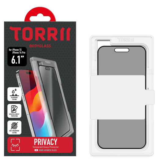 Torrii BODYGLASS 防窺玻璃保護貼 for iPhone 15